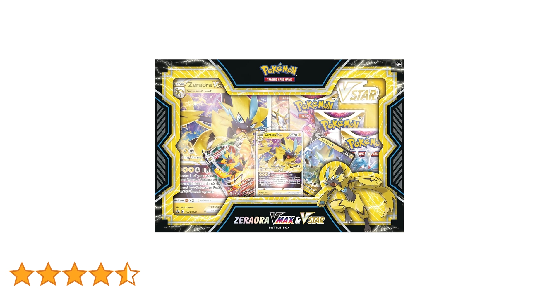 ポケモンカード　VMAX,VSTARのみ 約100枚セット 大量まとめ売り Amazon | Pokemon TCG: Zeraora VMAX VSTAR Battle Box | ミニチュア